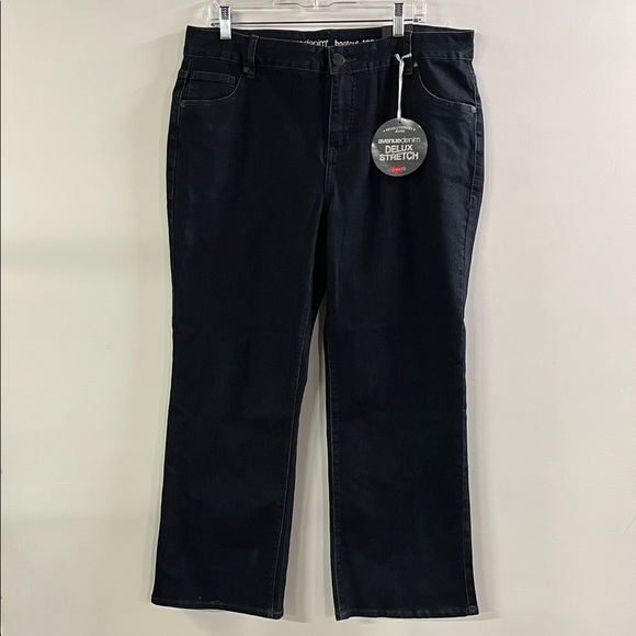 Avenue Denim - AVENUE NWT Casual Weekend Work Deluxe Stretch Dark Wash Bootcut Denim Jeans 16P